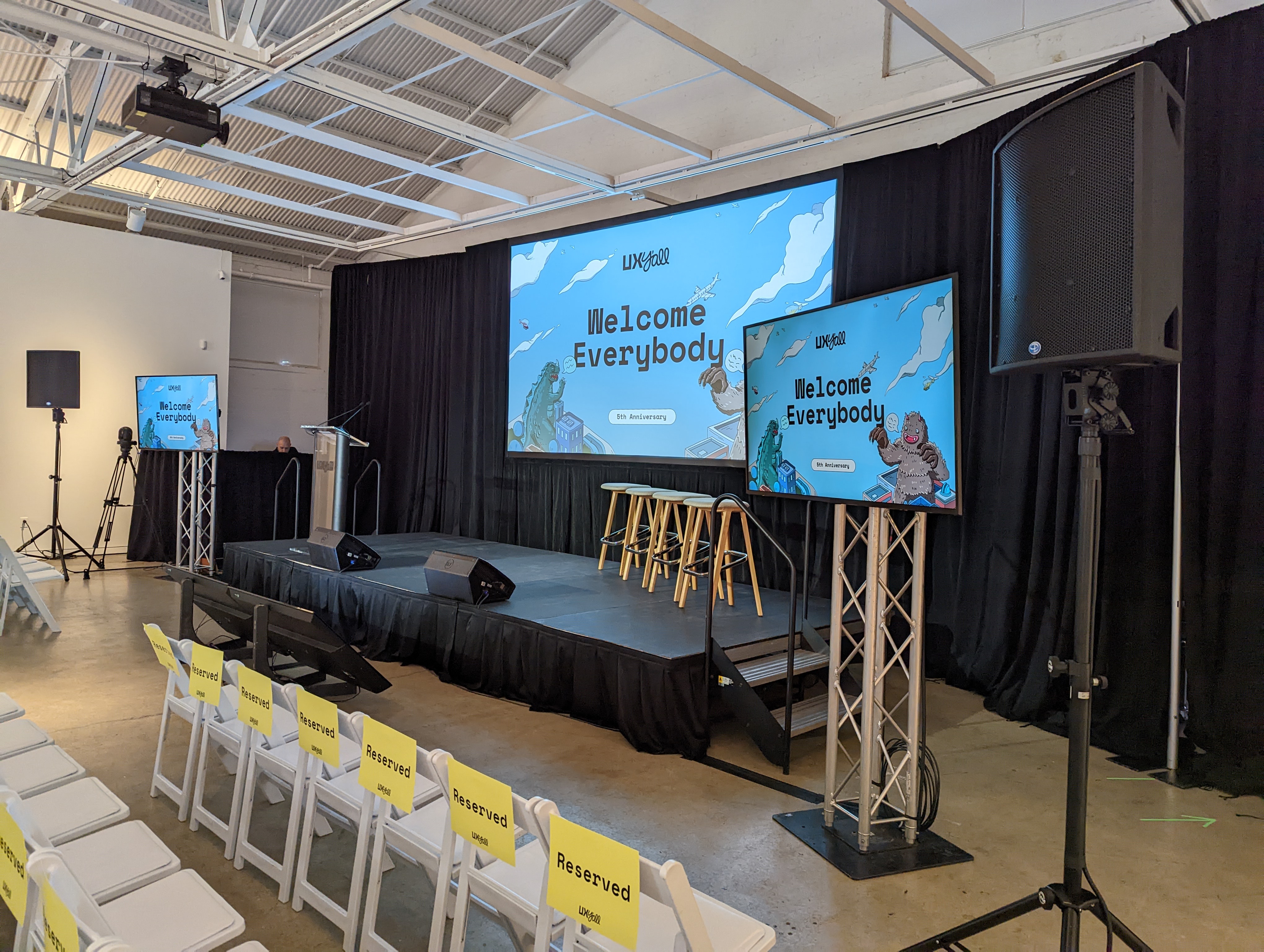 Event production work example