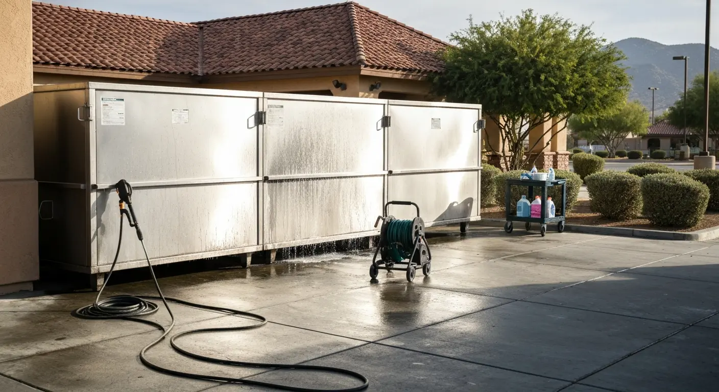 Commercial bin cleaning service