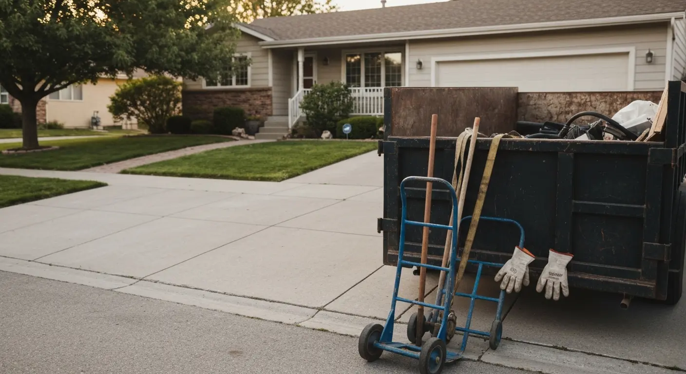 Residential junk removal project
