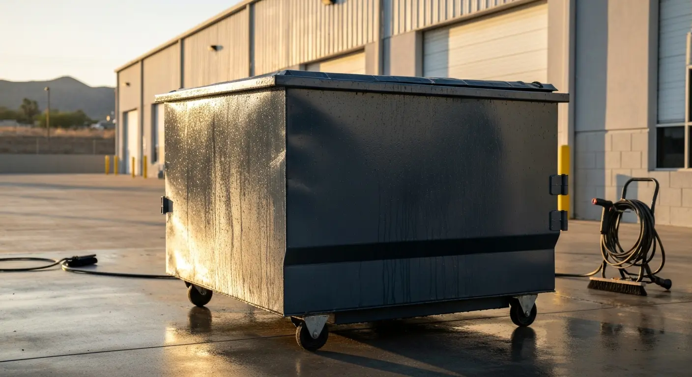 Trash bin cleaning service