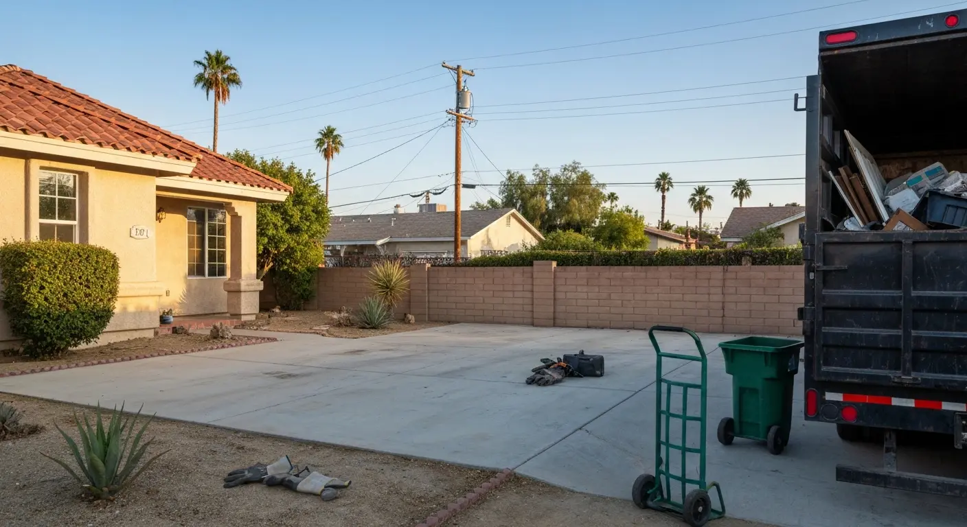 Junk removal from Calimesa home