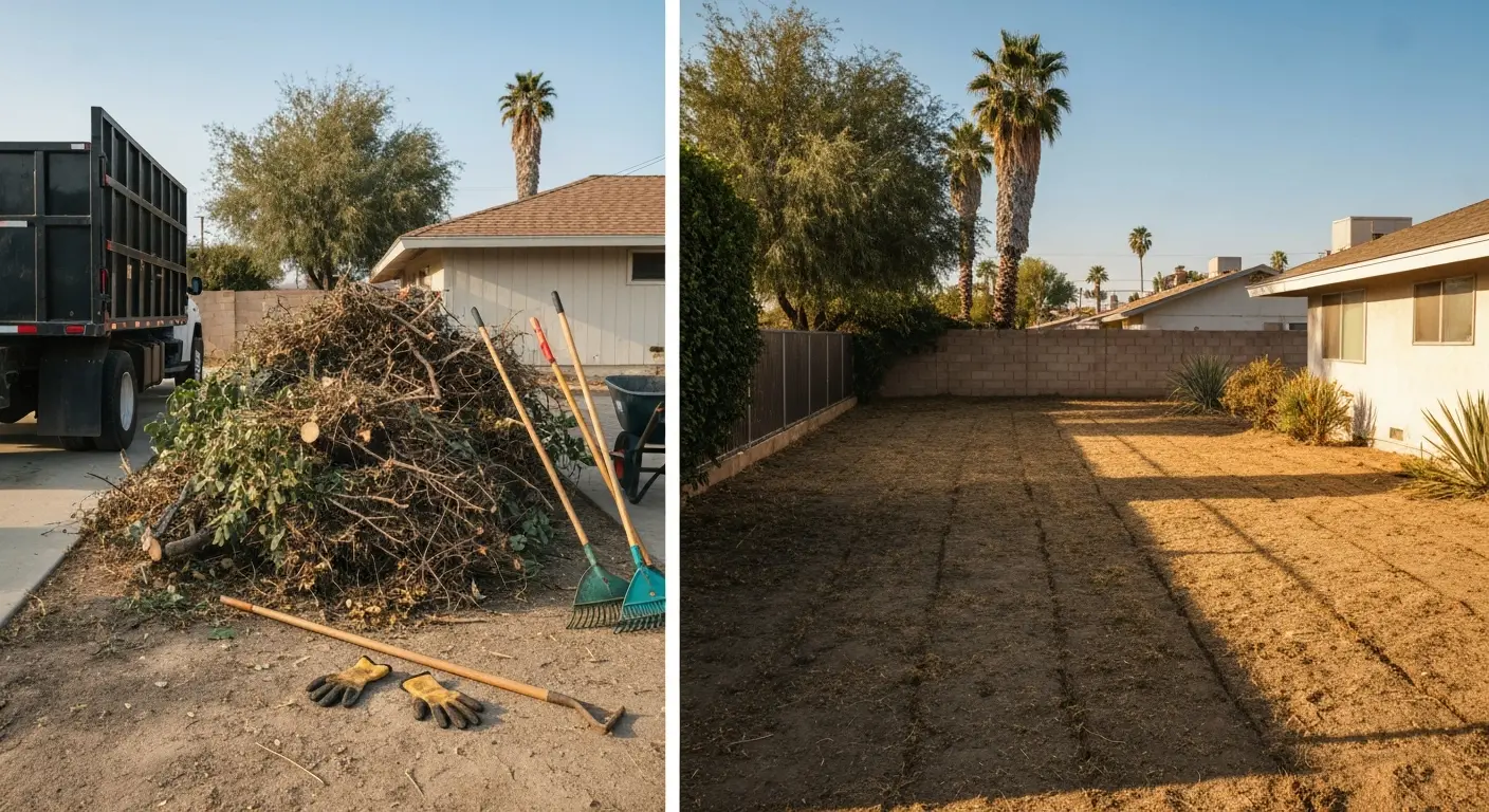 Yard waste and construction debris removal