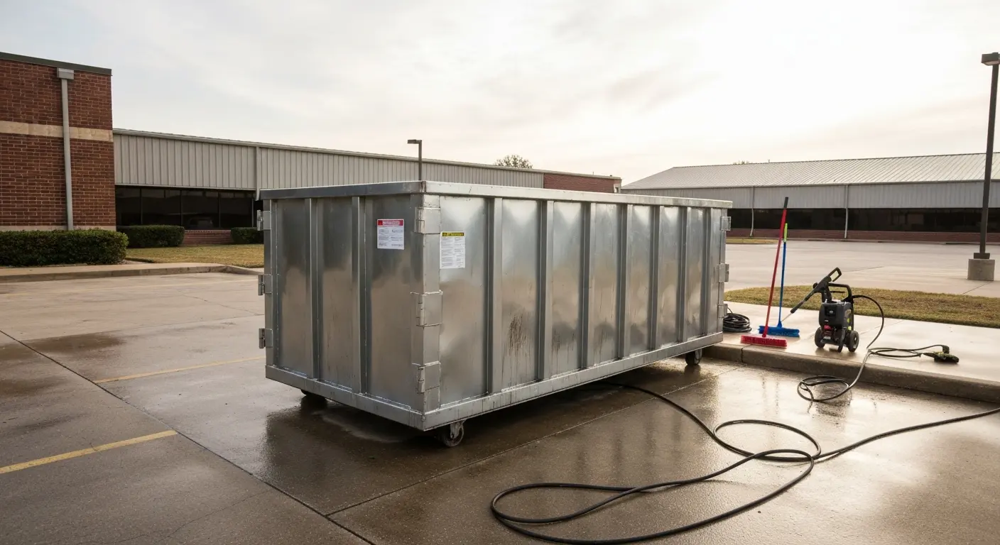 Office dumpster cleaning service