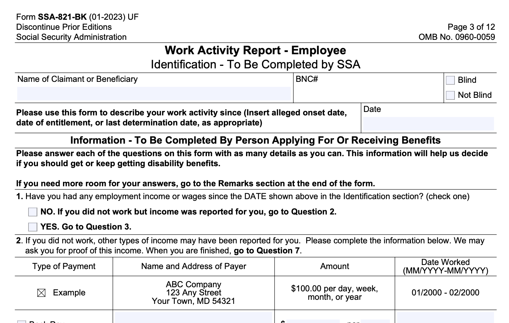 How to complete your work activities report online