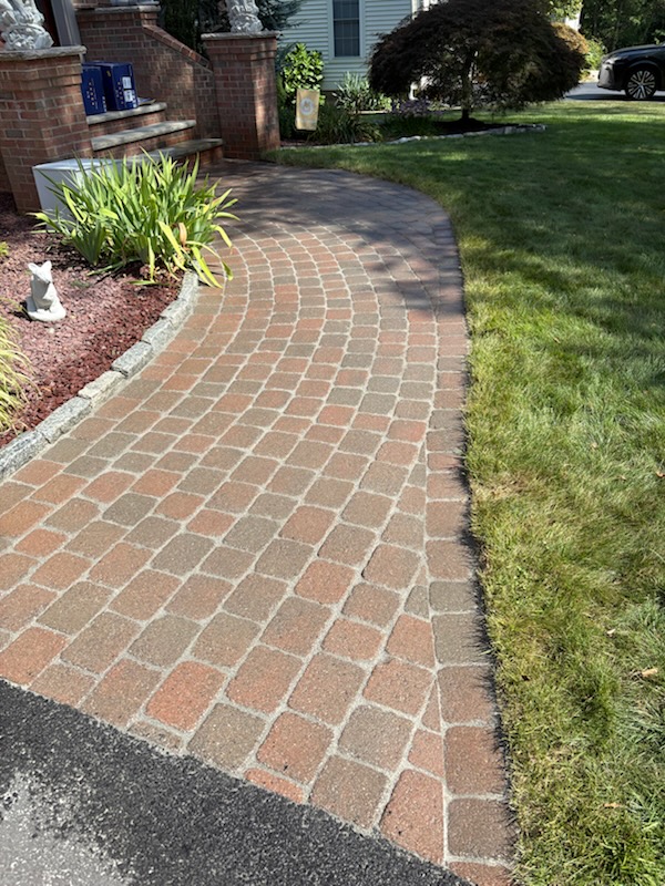 Professional paver sanding service in Rhode Island