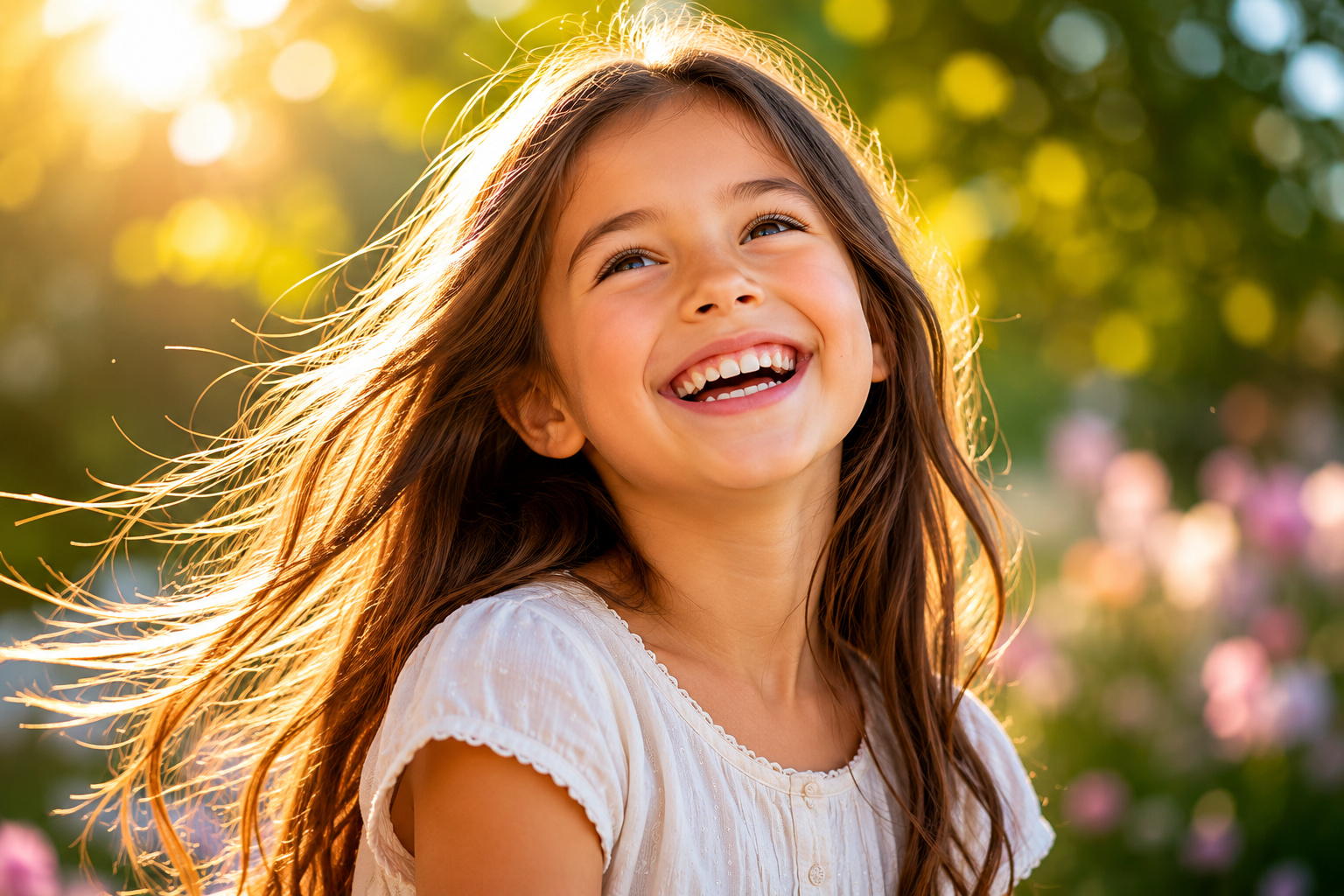 Jeune fille heureuse