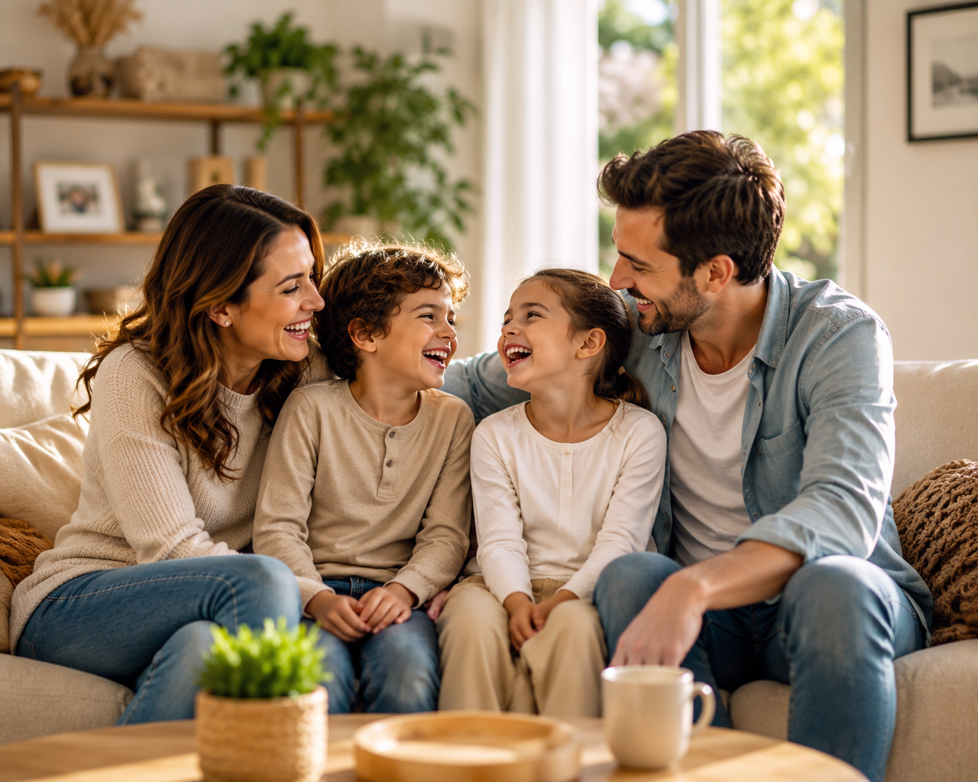 Famille heureuse