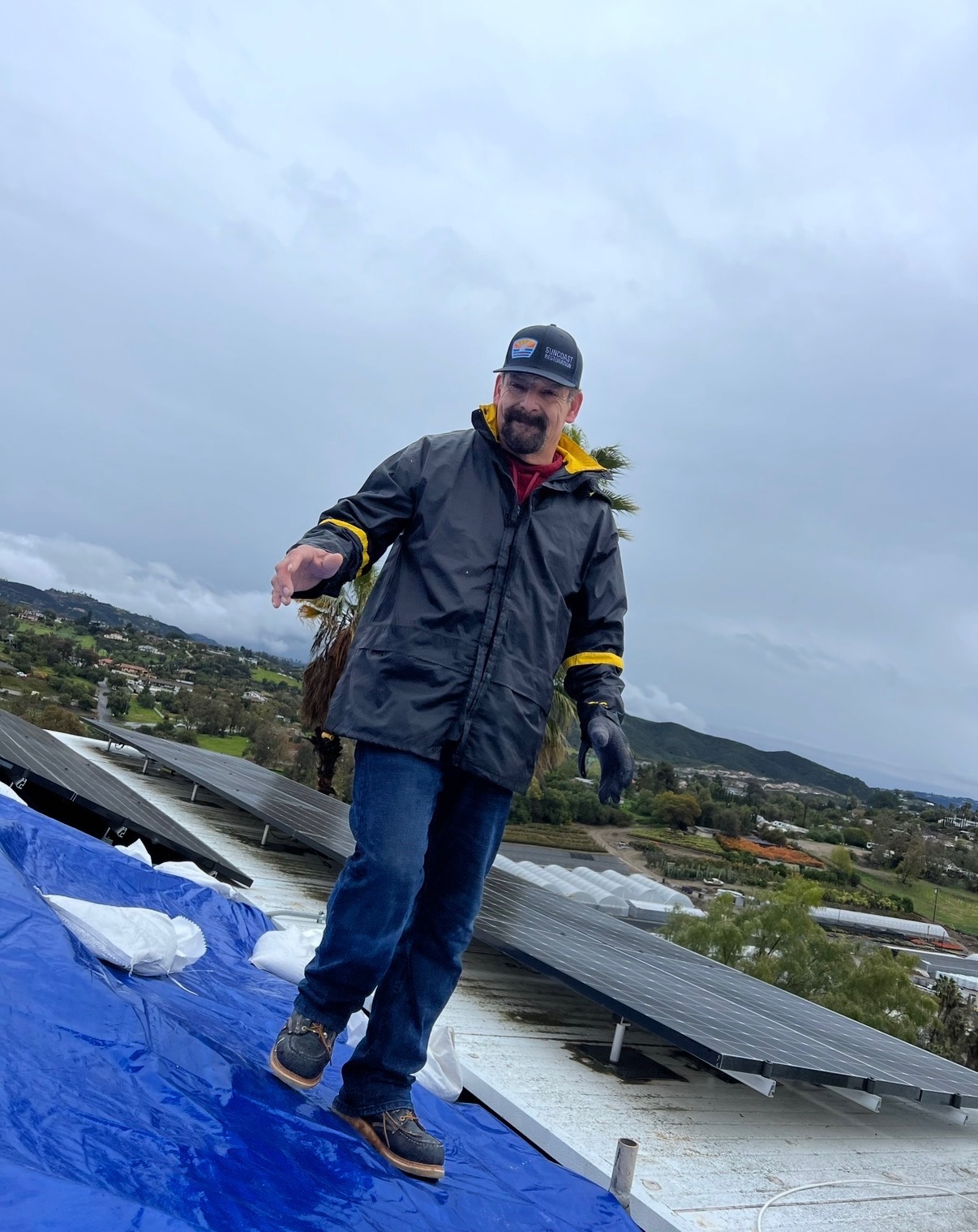 SunCoast Restoration technician working with professional drying equipment