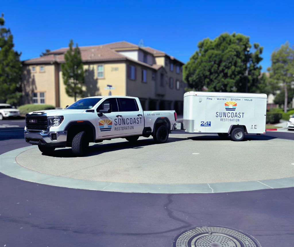 SunCoast Restoration professional equipment used during fire and smoke damage restoration
