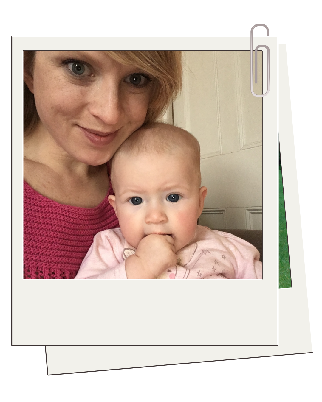 Kristin Morris with her youngest daughter as a baby