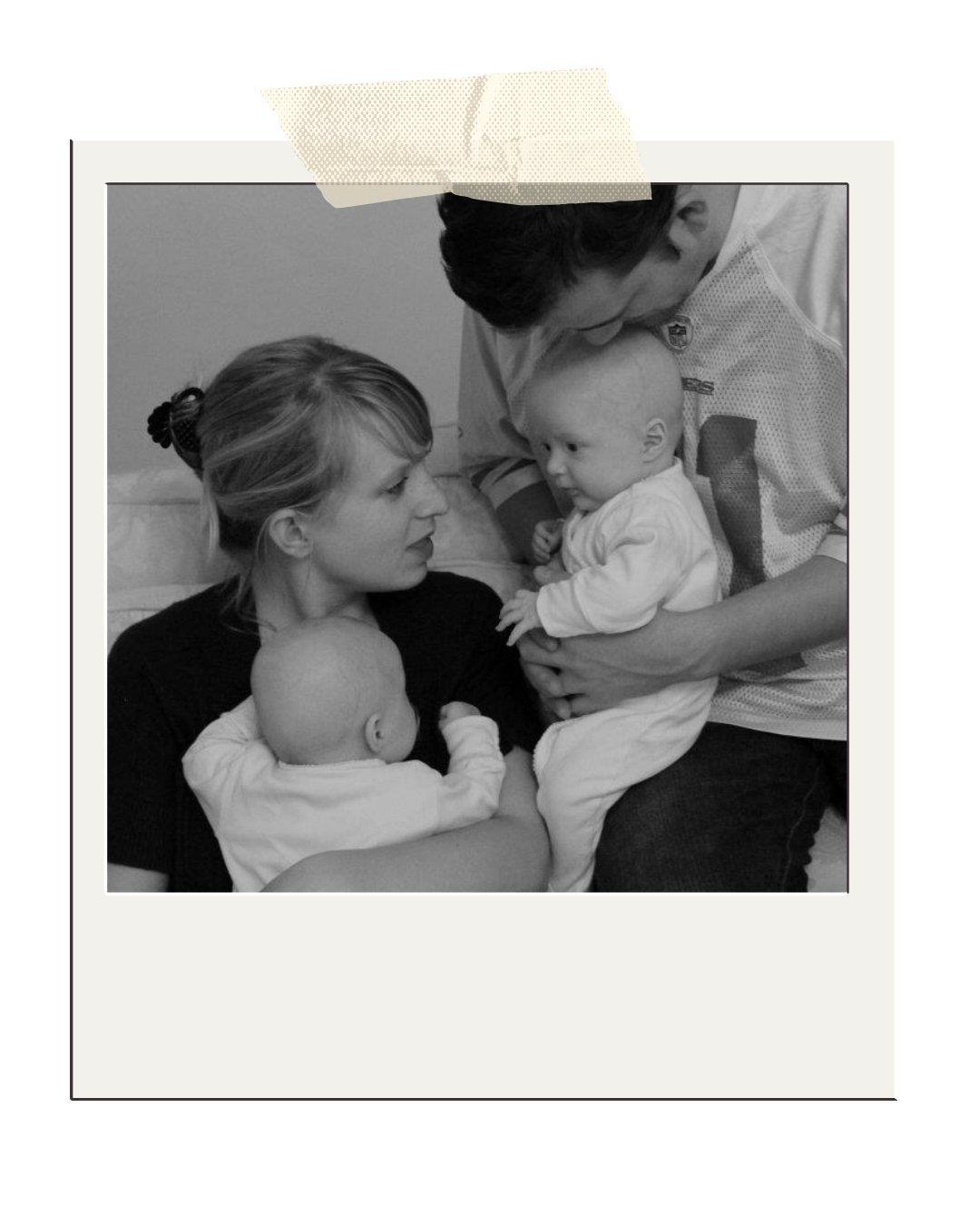 Kristin Morris with her family