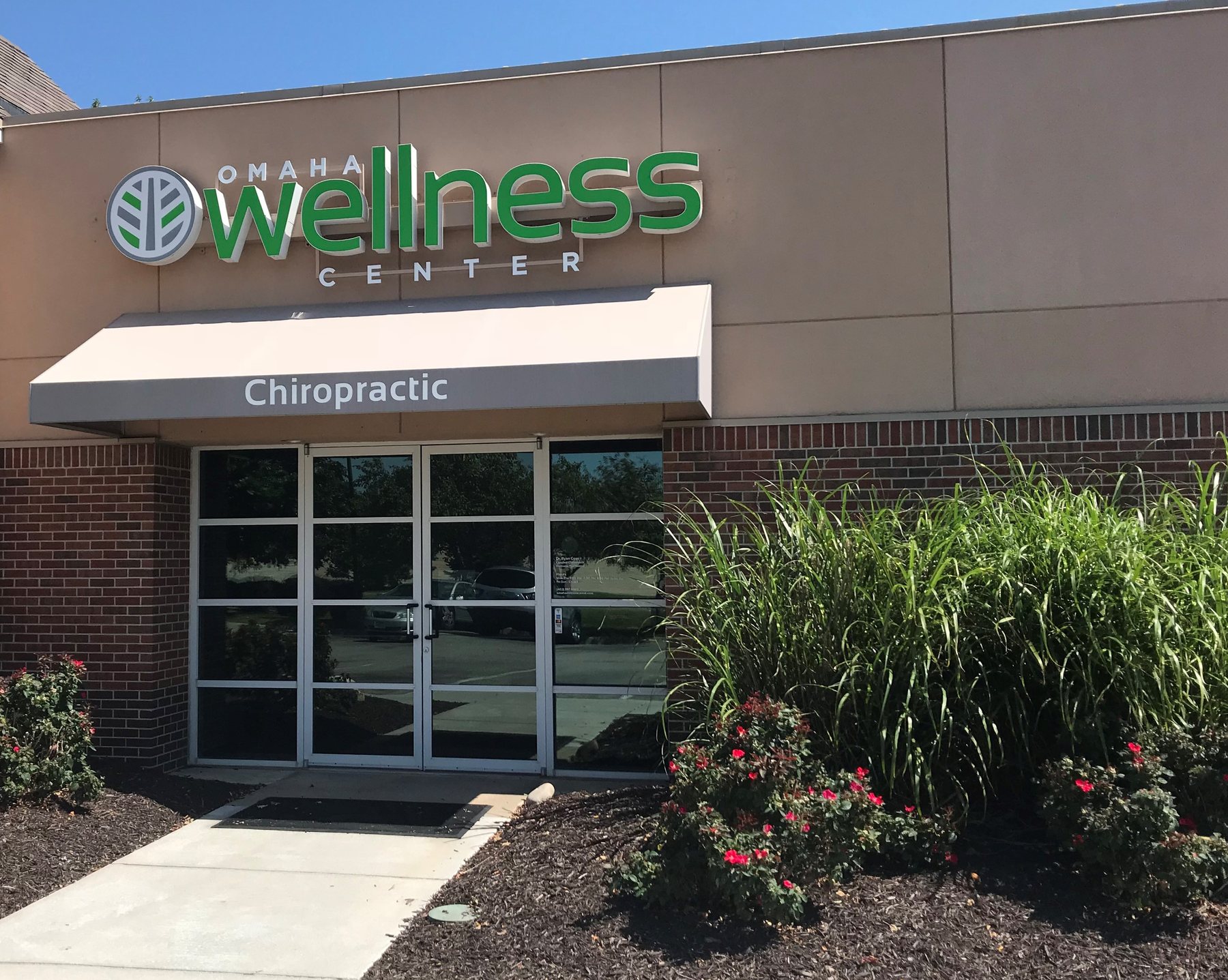 Omaha Wellness Center front entrance at 835 N 98th St