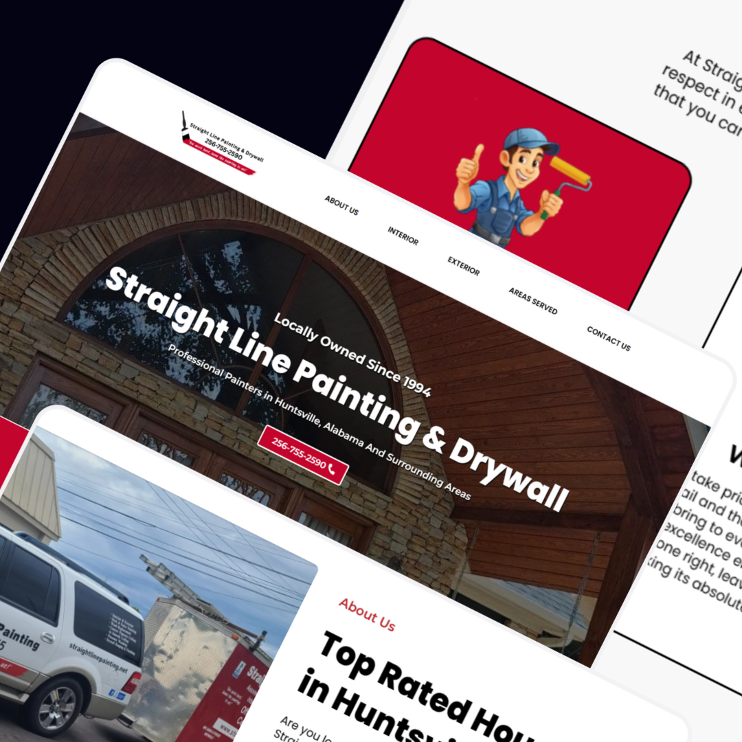 Straigh Line Painting & Drywall Website
