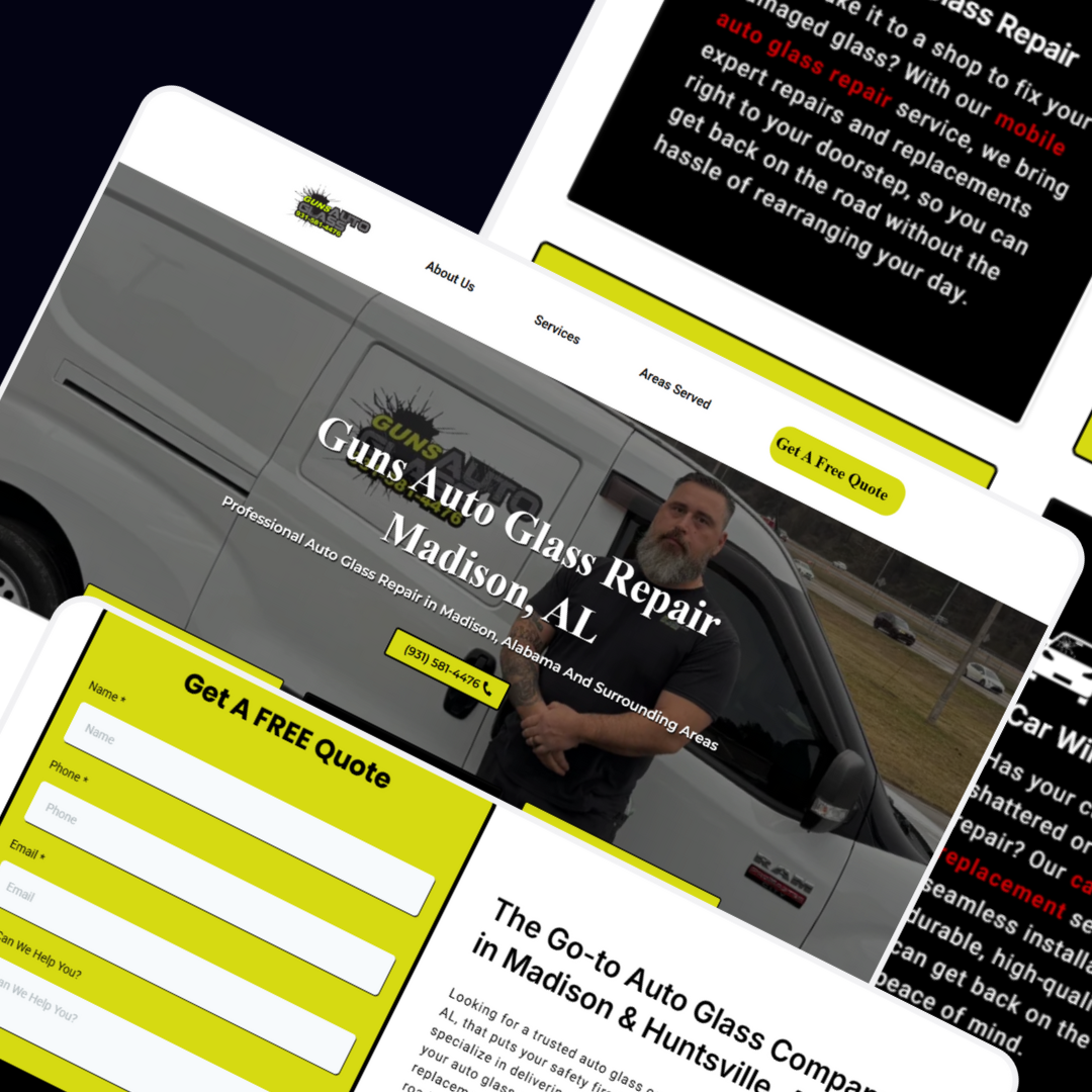 Guns Auto Glass Repair Website