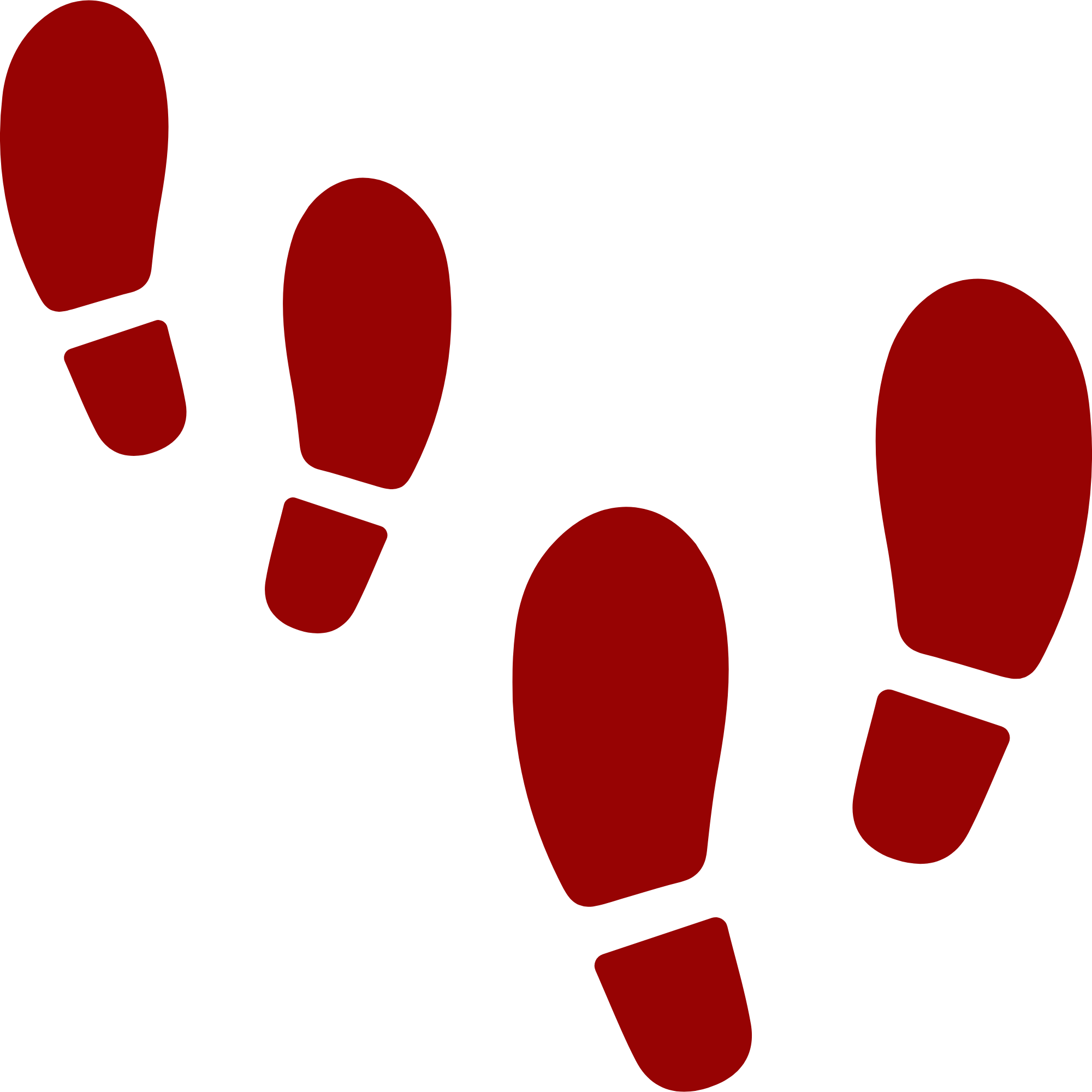 2 sets of footprints icon 2 sets of footprints icon