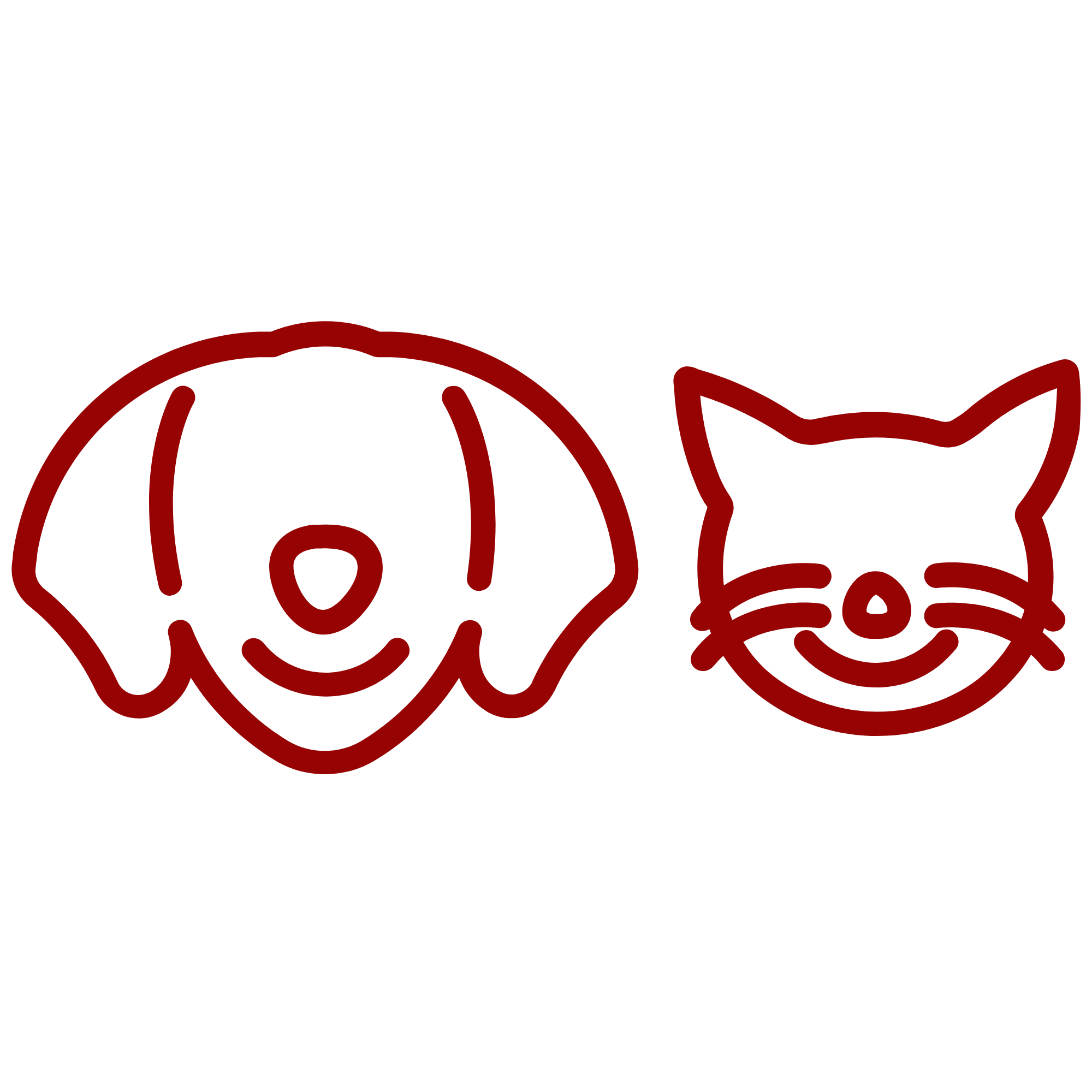dog and cat pet outline icon dog and cat pet outline icon