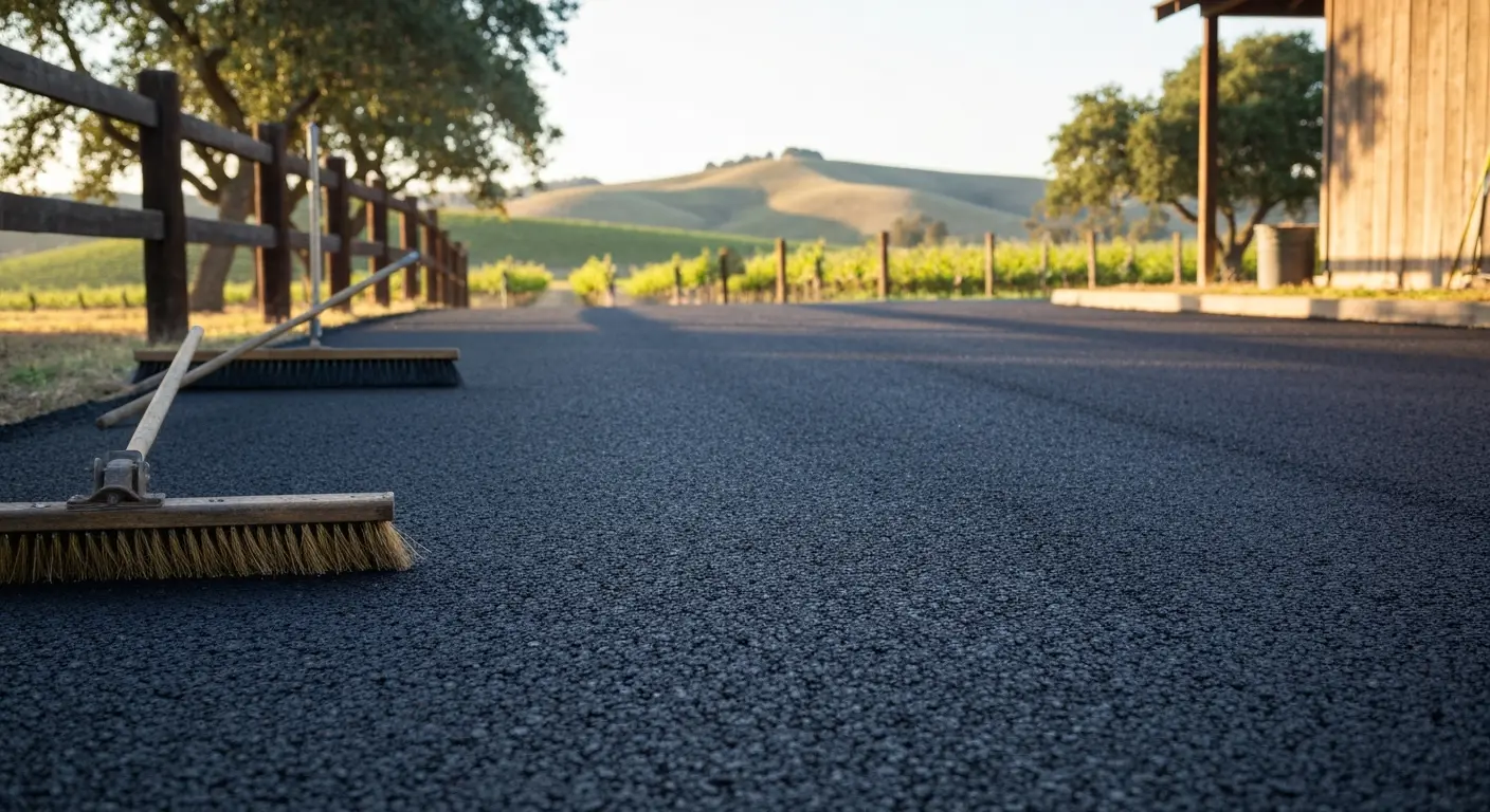 Chip seal driveway