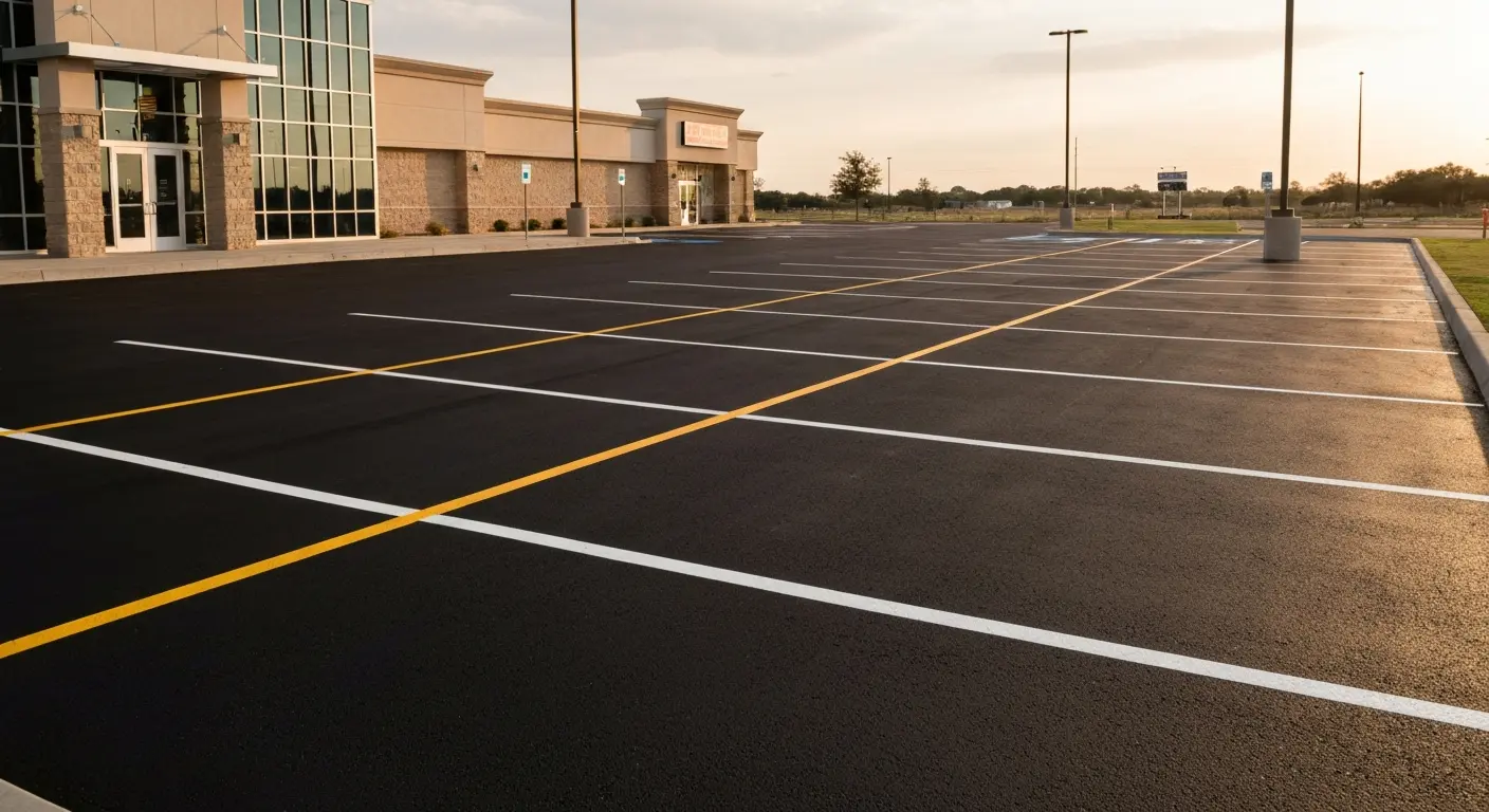 Commercial parking lot
