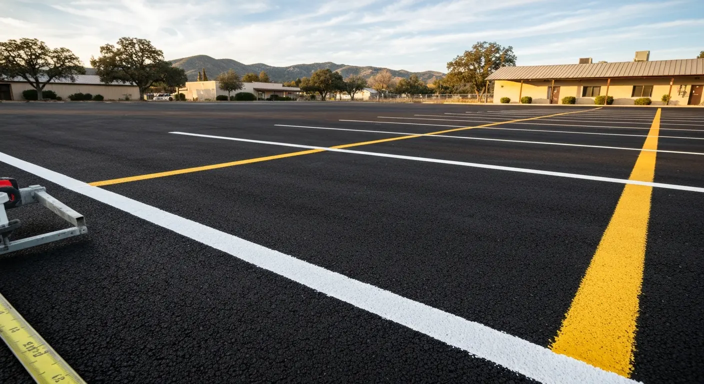 Commercial parking lot