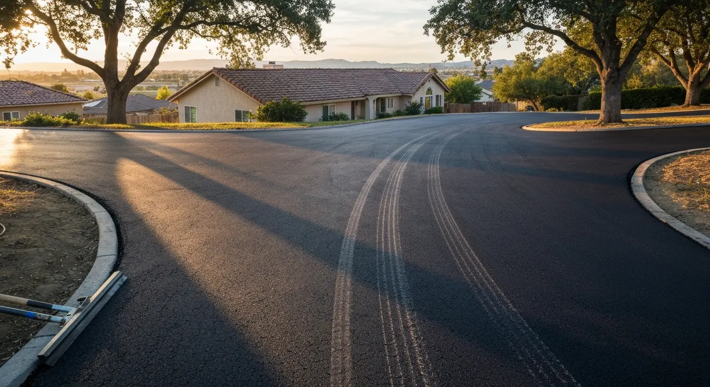 Residential driveway paving