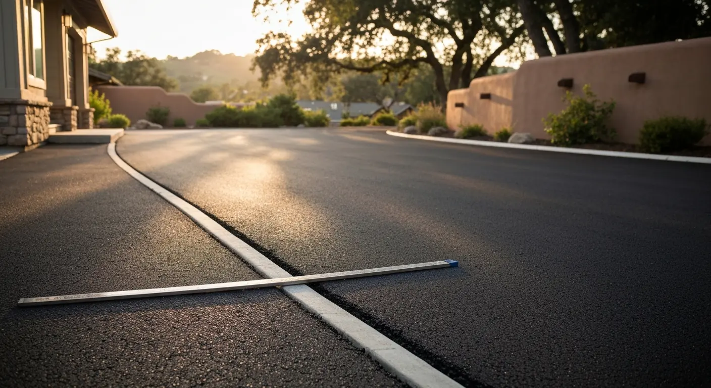 Residential driveway paving project