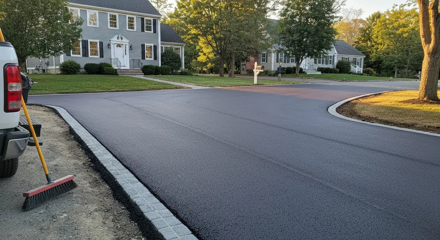 Residential driveway paving
