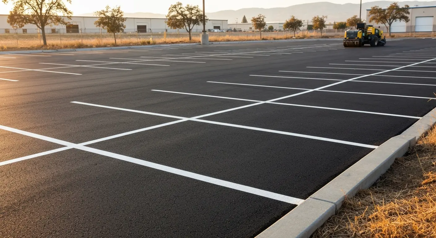 Commercial parking lot