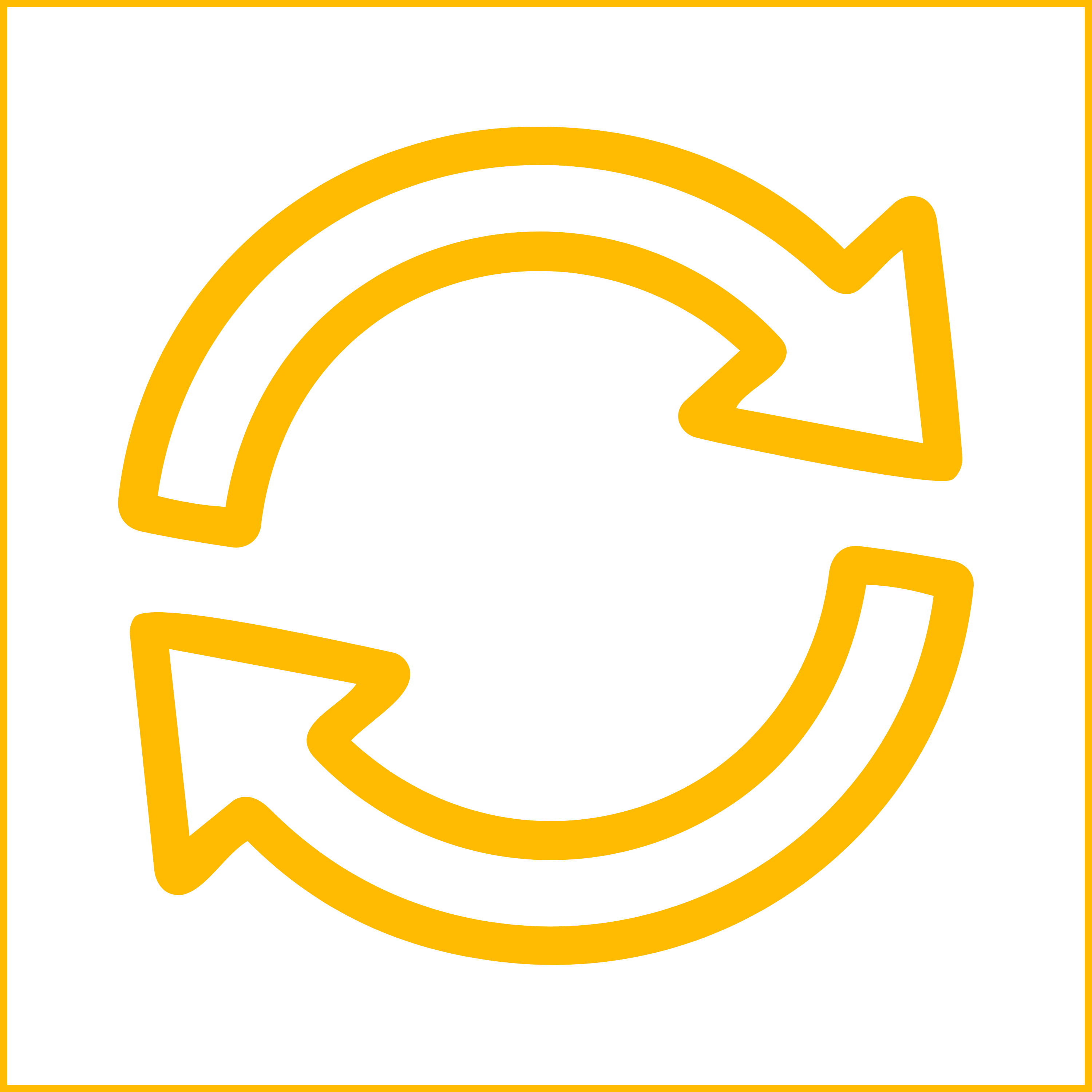 Circular arrows icon for tattoo cover-ups and reworks