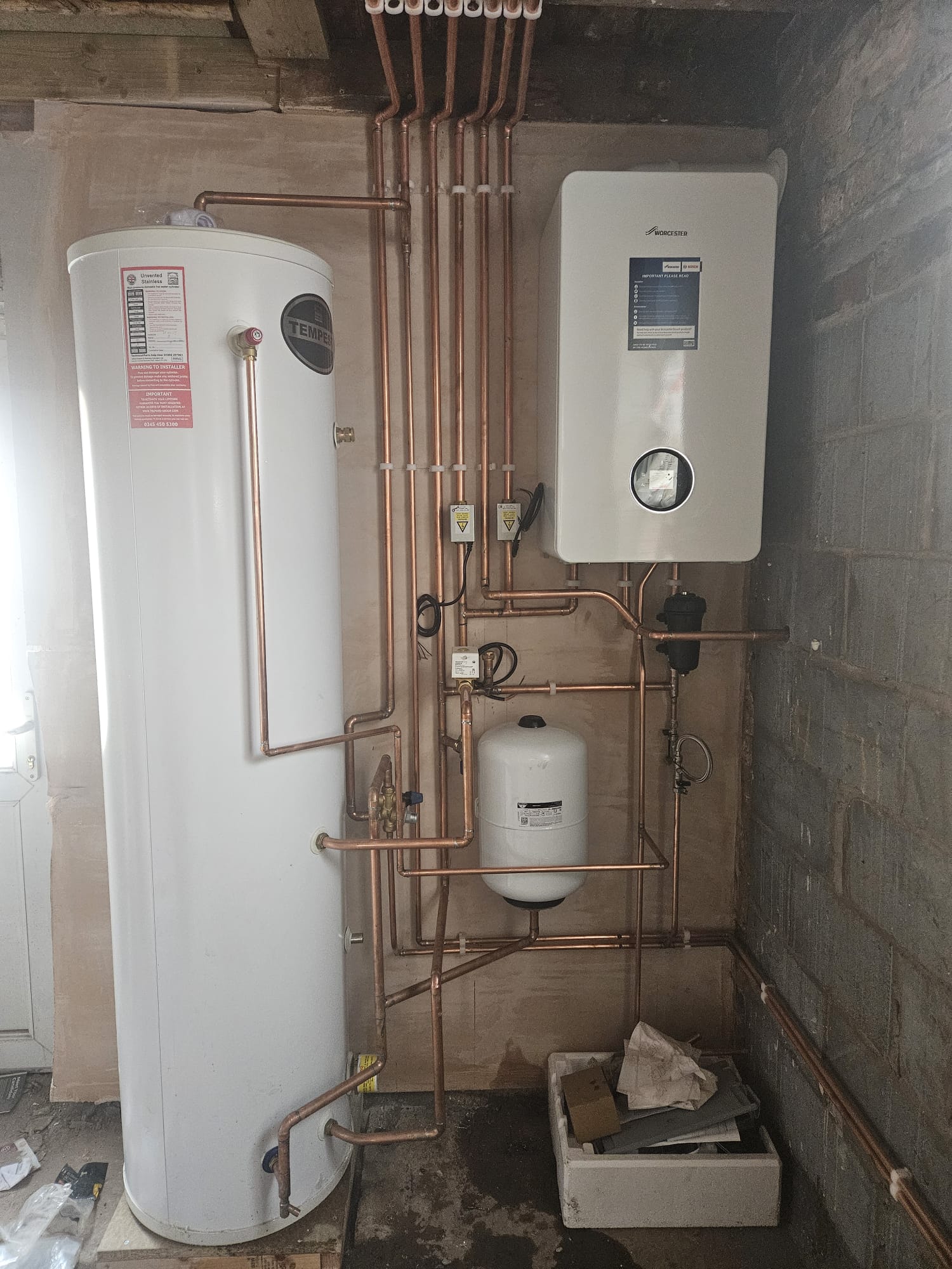 Boiler installation by MSG Plumbing and Heating Solutions in Birmingham and the West Midlands