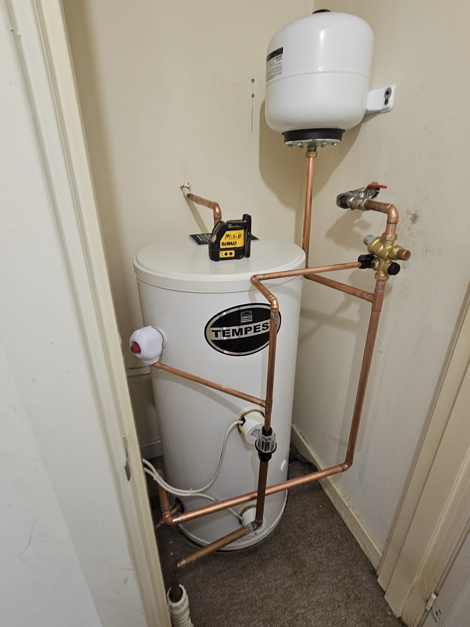 Unvented cylinder installation by MSG Plumbing and Heating Solutions