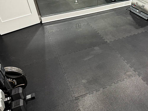 Rubber Tile Flooring Installation in Orange County