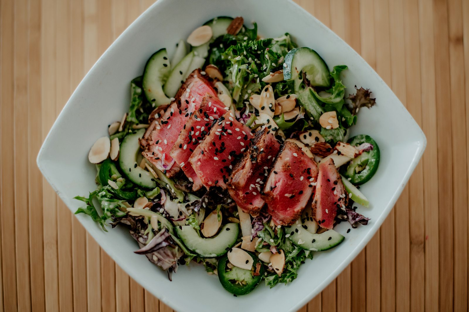 Seared ahi tuna salad at The Bricks