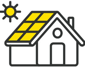 Sun powering solar panels on a rooftop in Utah County, Utah, for clean energy