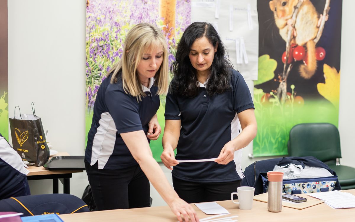 Franchise owner managing the service