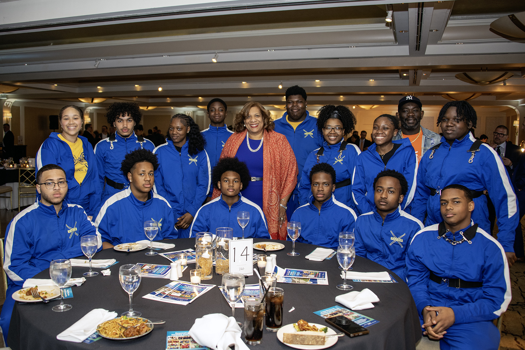 BK Steppers X-Factor Drumline performing at community event