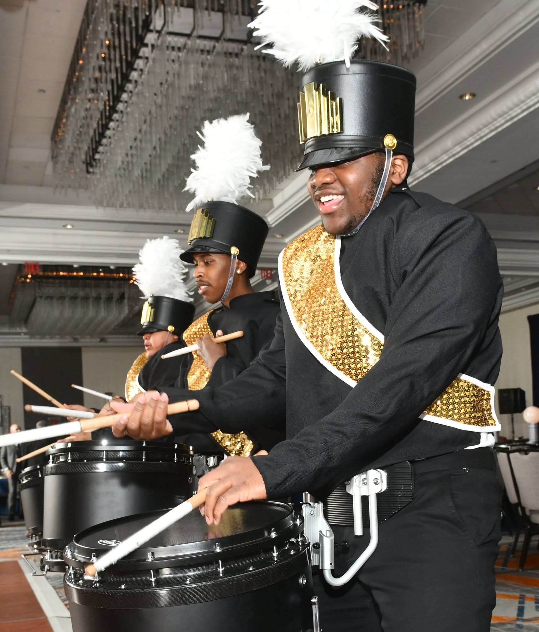 BK Steppers Pro Line in HBCU show-style uniforms