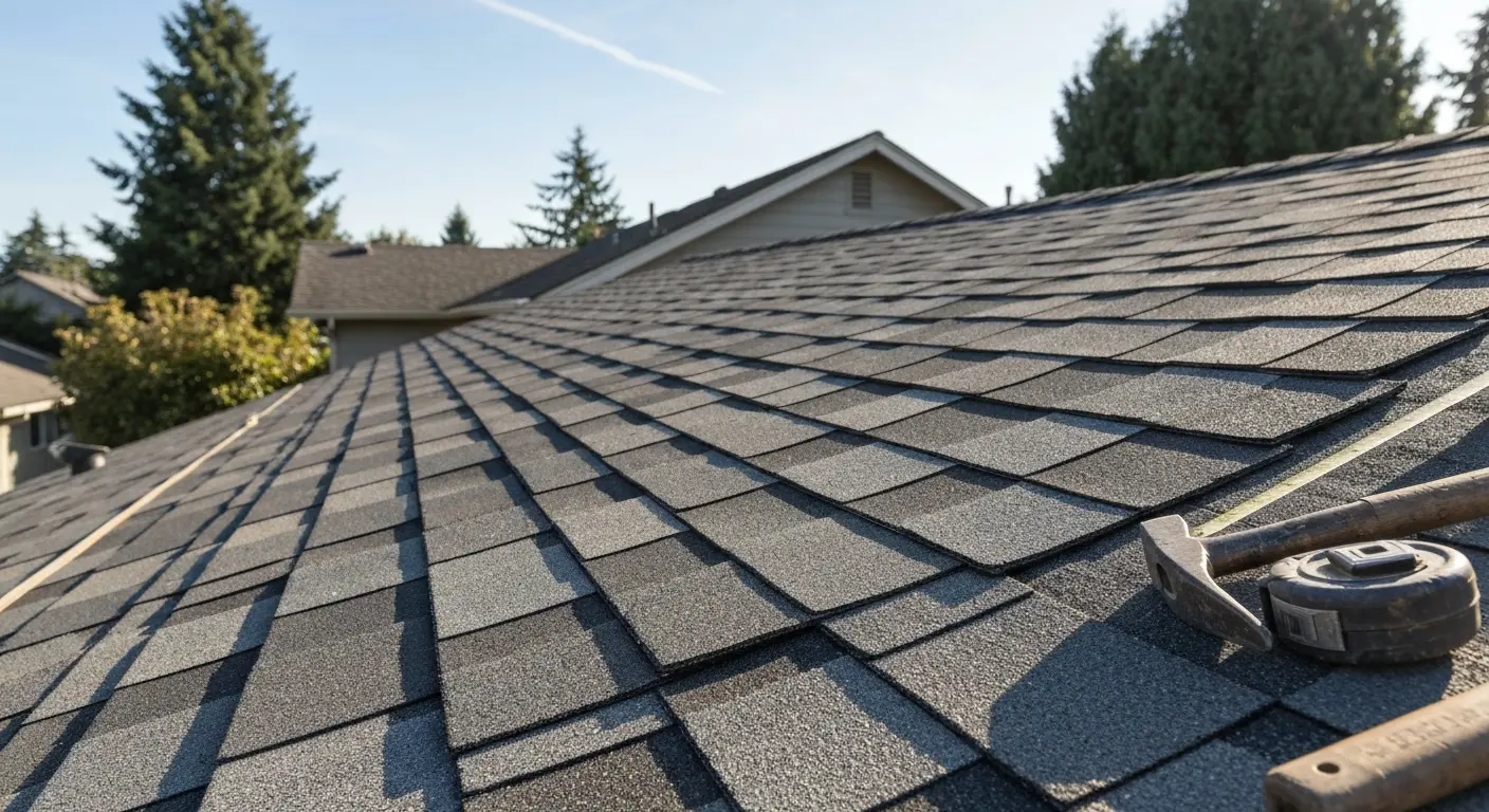 Asphalt shingle roof installation