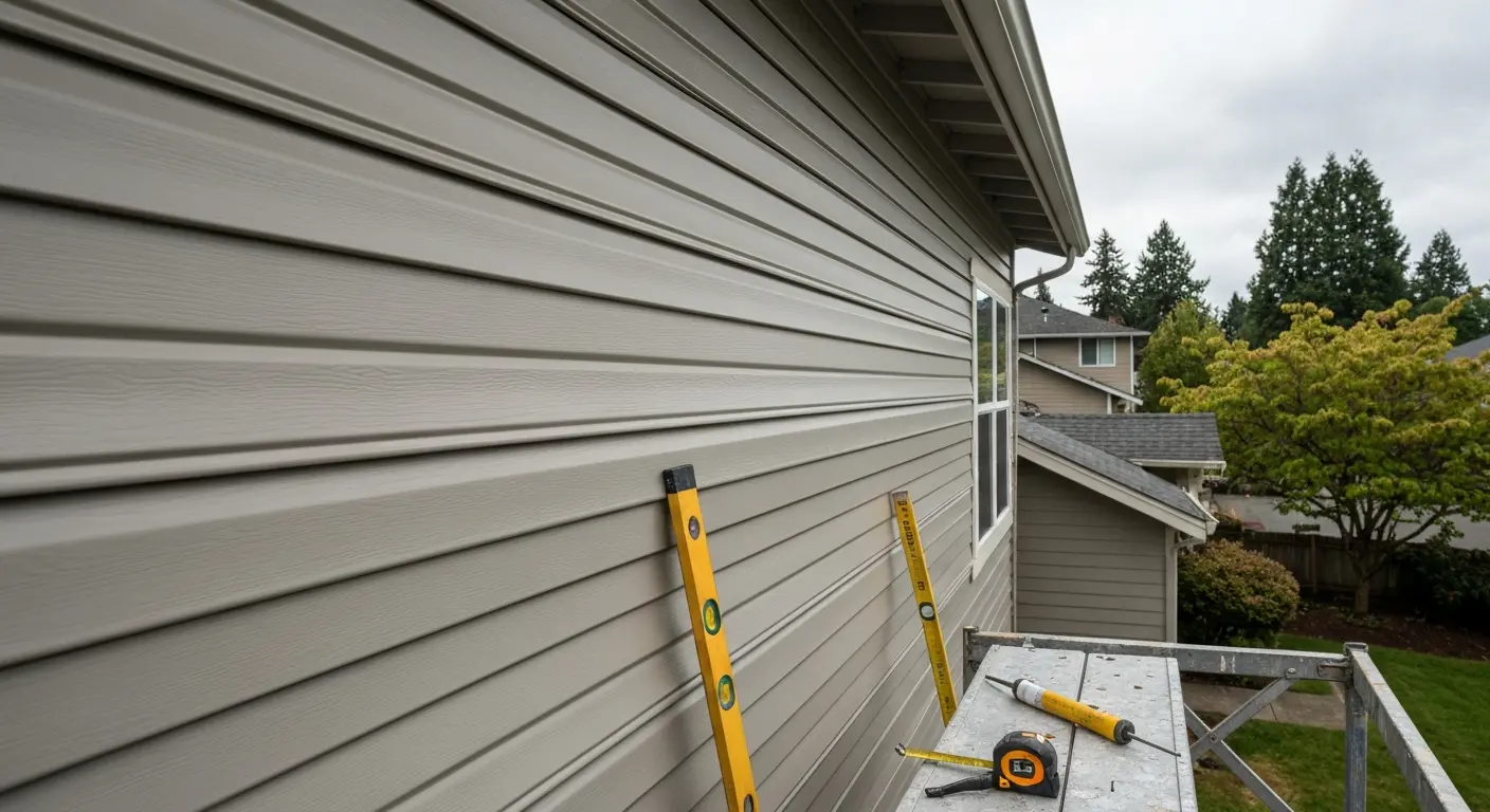 Vinyl siding installation