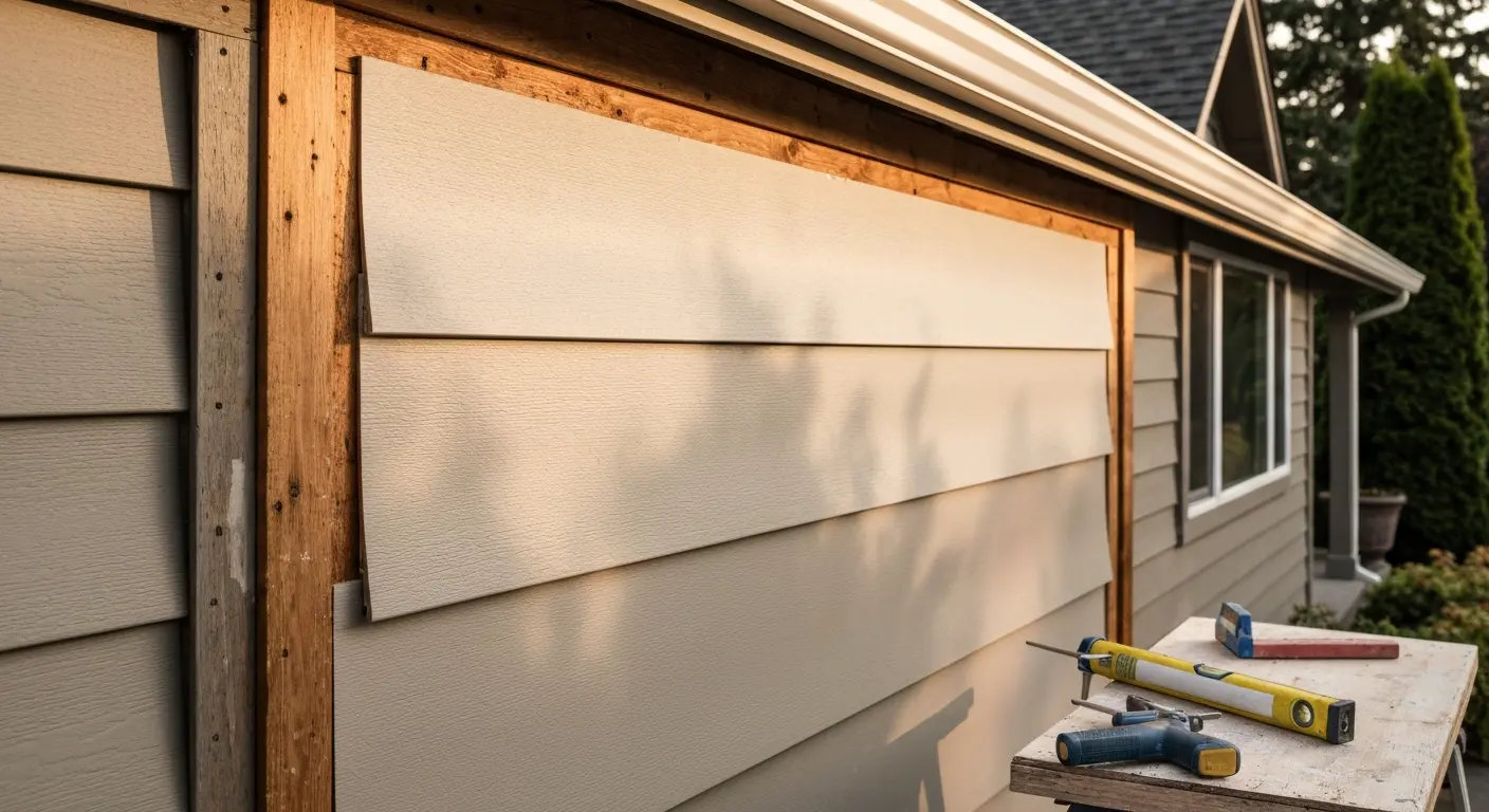 Siding repair work in Salem Oregon