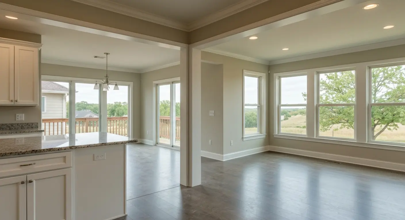 Room addition and open layout