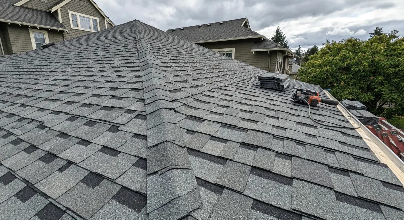Asphalt shingle roofing installation