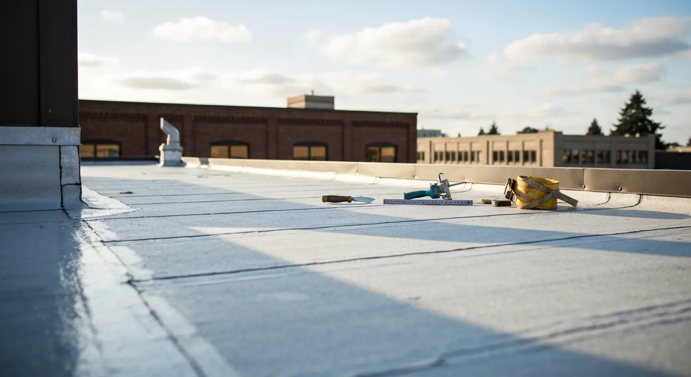 Commercial flat roof repair