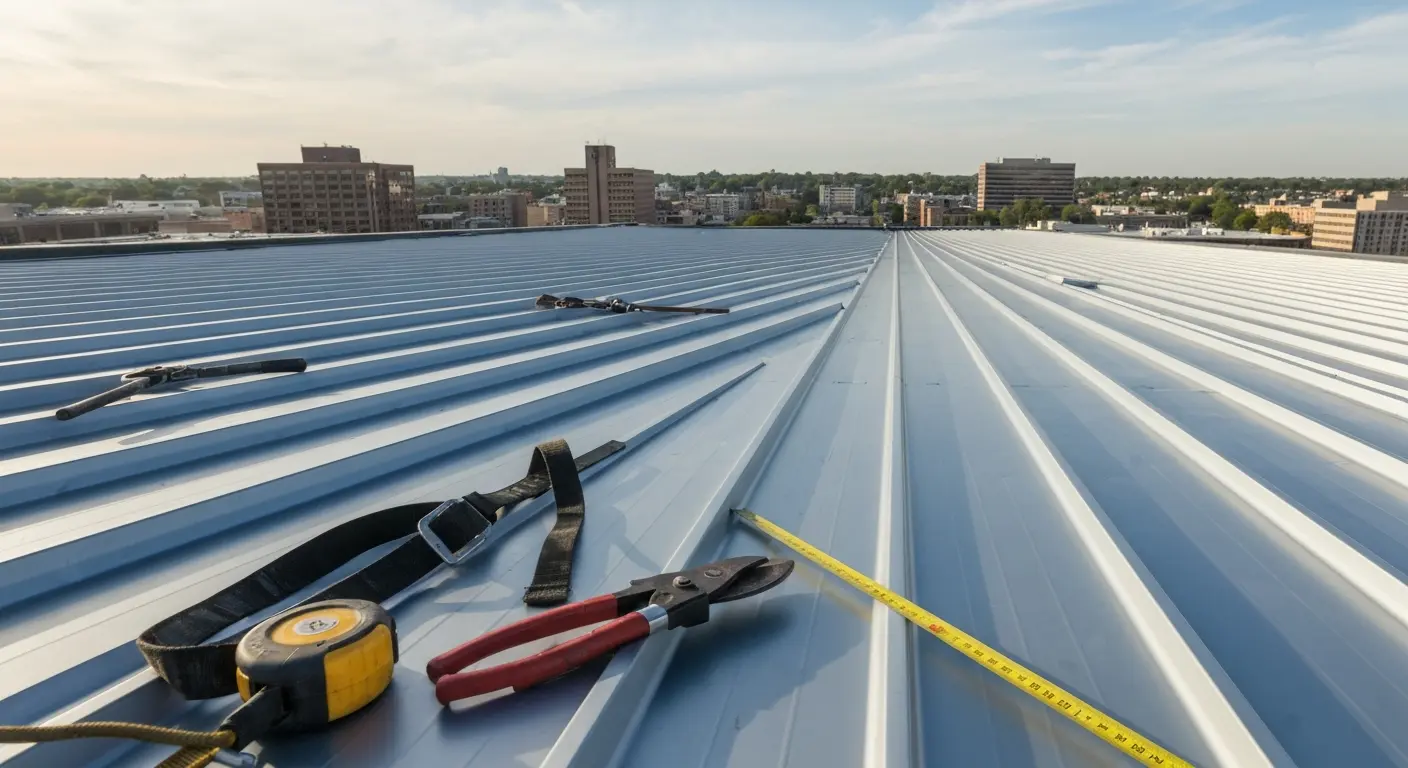 Metal roofing installation