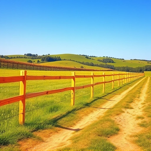 Completed wooden farm fence installation in Cohutta GA surrounded by lush pasture and scenic countryside.