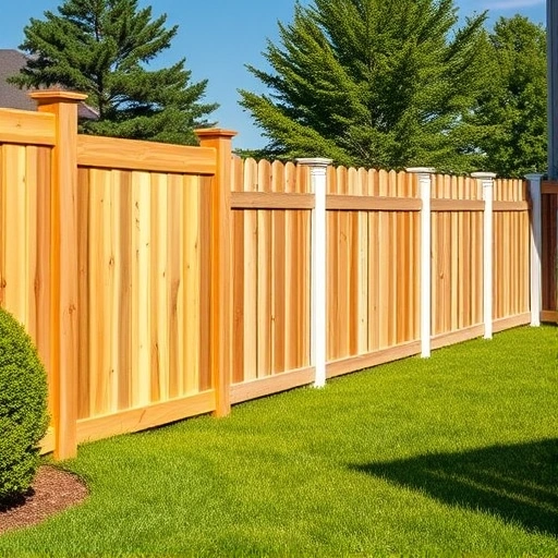 Completed fencing installation in Attalla AL showcasing wooden, vinyl, and wrought iron in a manicured yard.