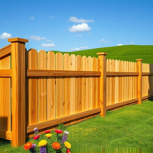 Completed wooden fence installation in Rock Spring GA with polished wood grains and lush green landscape.