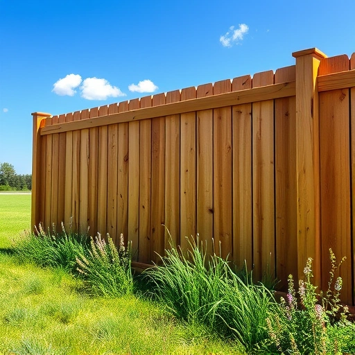 Completed wooden fence installation in Jasper GA, showcasing craftsmanship against a lush green landscape.