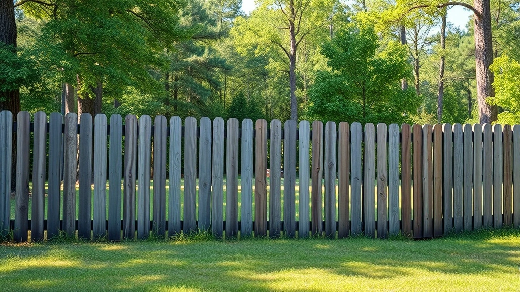 Fencing in Cohutta, GA with a scenic view of trees and a clear blue sky.