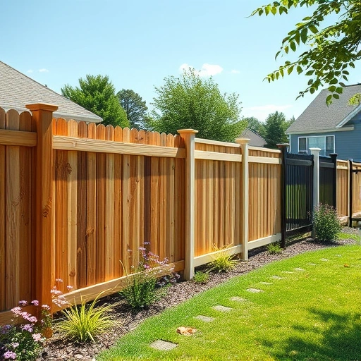 Completed fencing installation in Fort Payne AL showcasing wooden, vinyl, and wrought iron styles in a serene suburban setting.