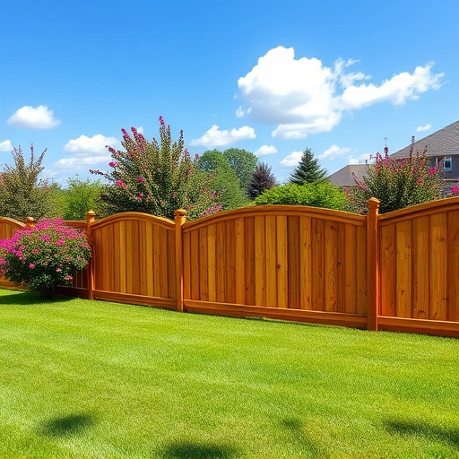 Completed wooden fence installation in Cedartown GA, showcasing quality craftsmanship in a serene residential setting.